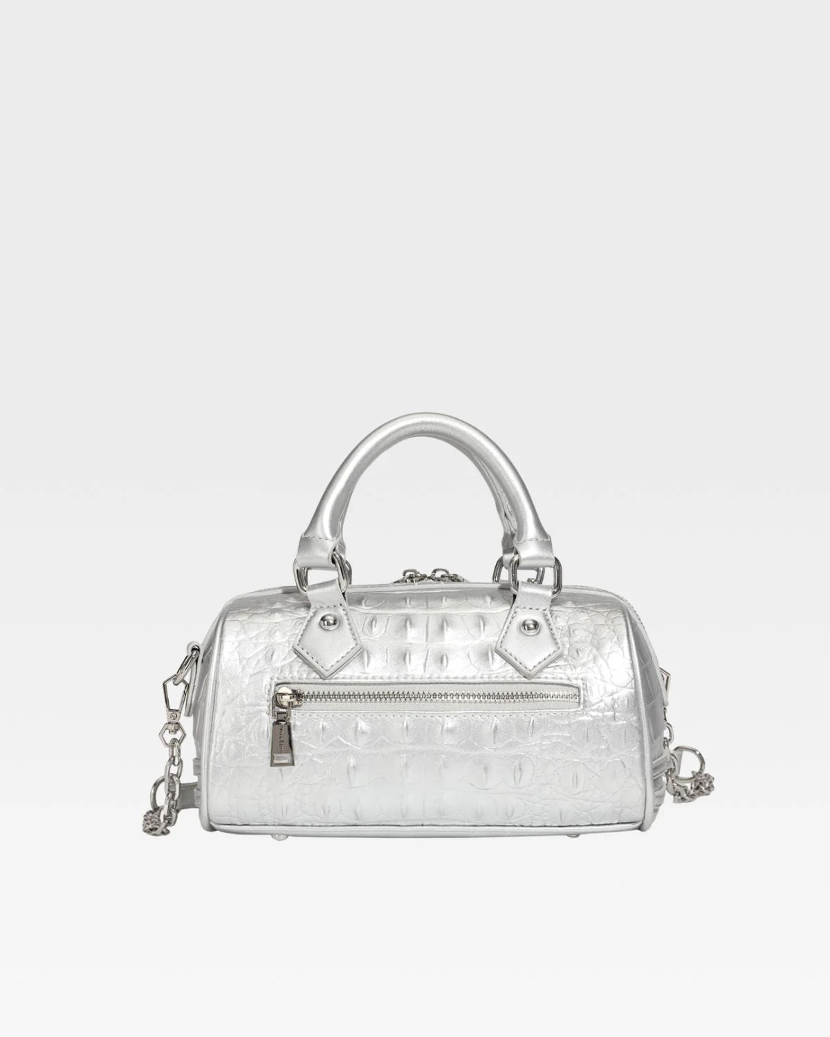 Statement Baddie Purse in Silver - Image 4