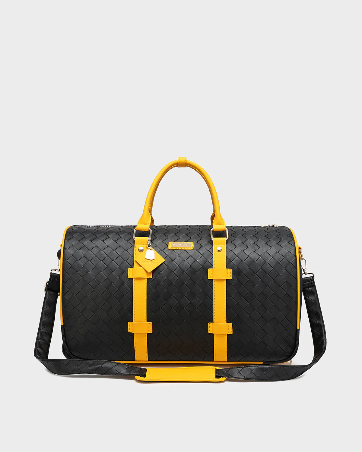 Bodega Explorer Rolling Duffle Set in Black Yellow - Image 10