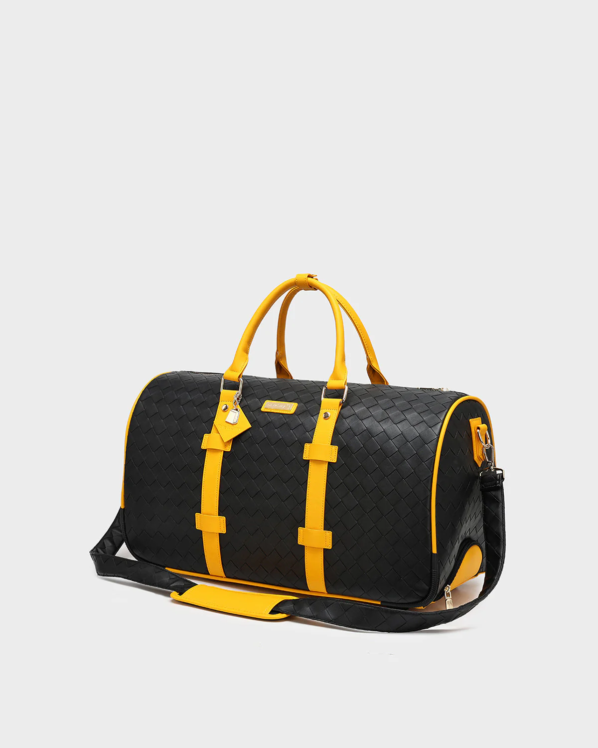 Bodega Explorer Rolling Duffle Set in Black Yellow - Image 11