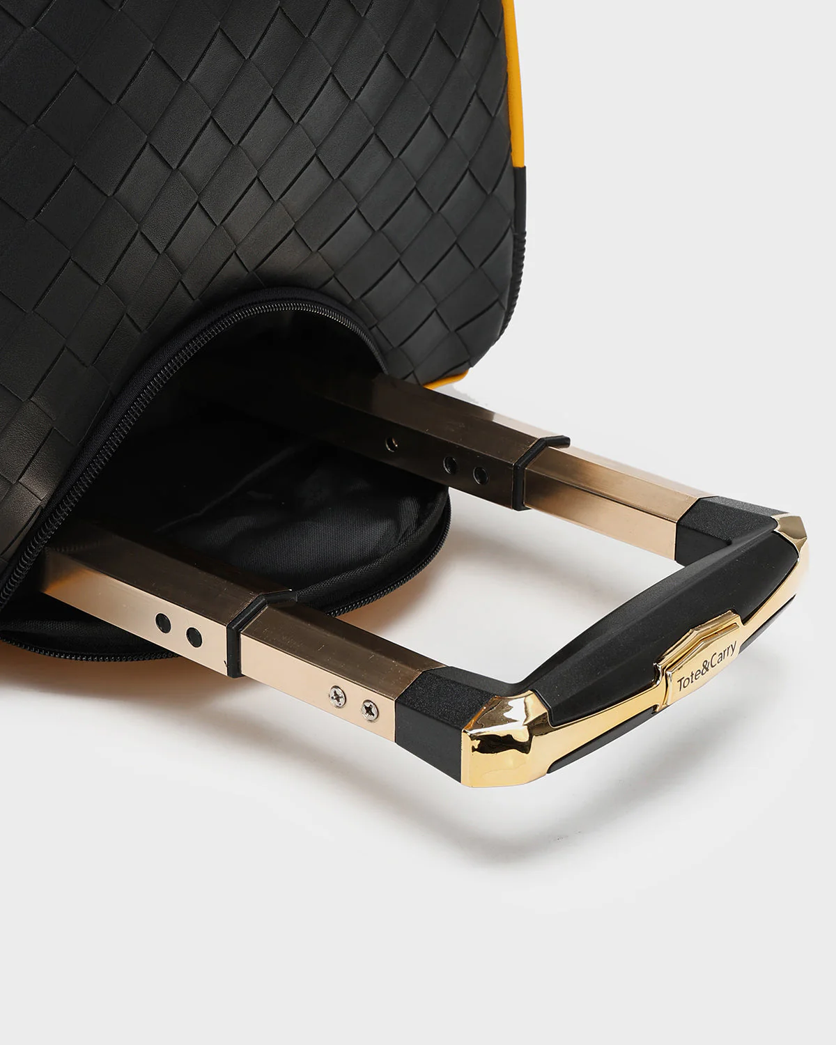 Bodega Explorer Rolling Duffle Set in Black Yellow - Image 16