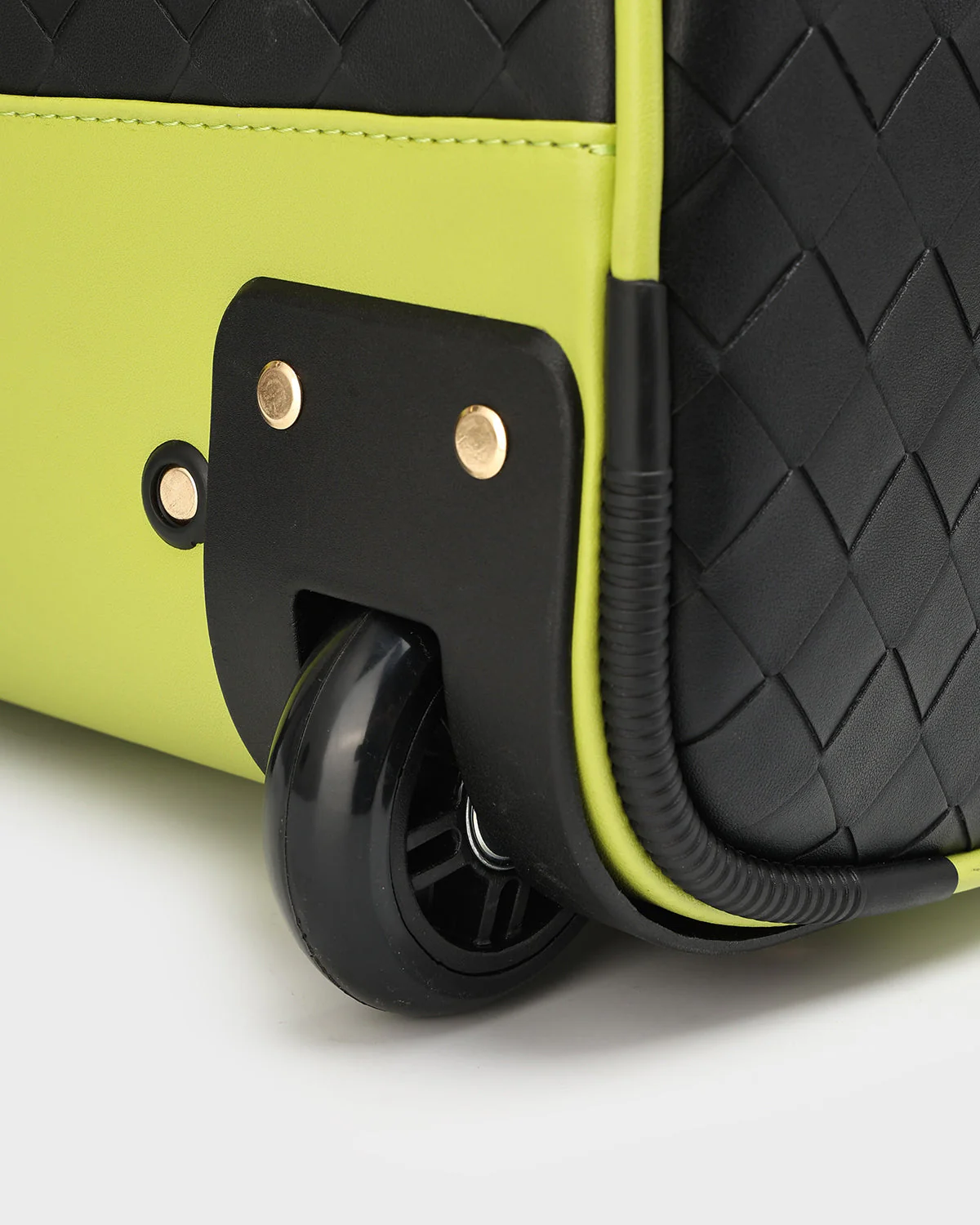 Bodega Traveler Rolling Duffle in Black & Slyme - Image 10