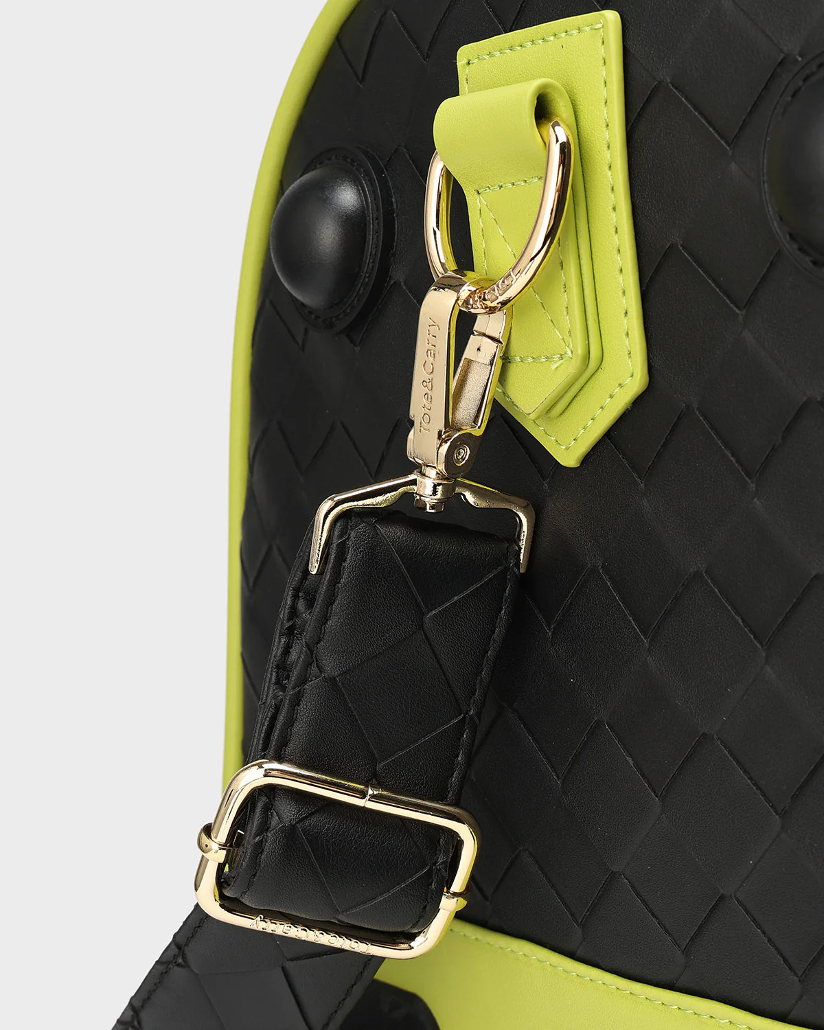 Bodega Traveler Rolling Duffle in Black & Slyme - Image 8