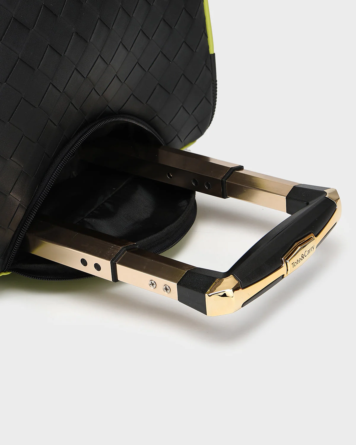 Bodega Traveler Rolling Duffle in Black & Slyme - Image 9