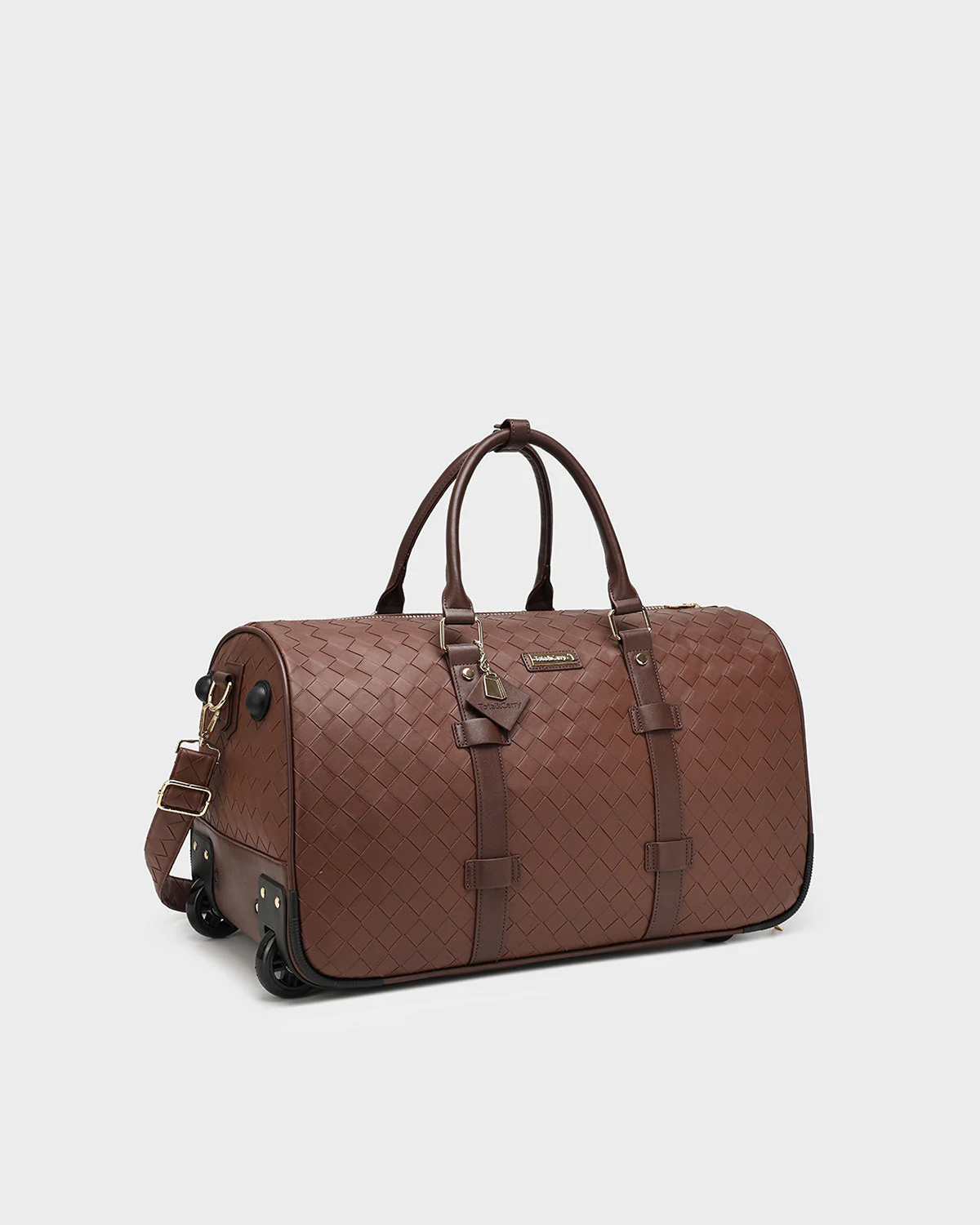 Bodega Traveler Rolling Duffle in Brown - Image 3