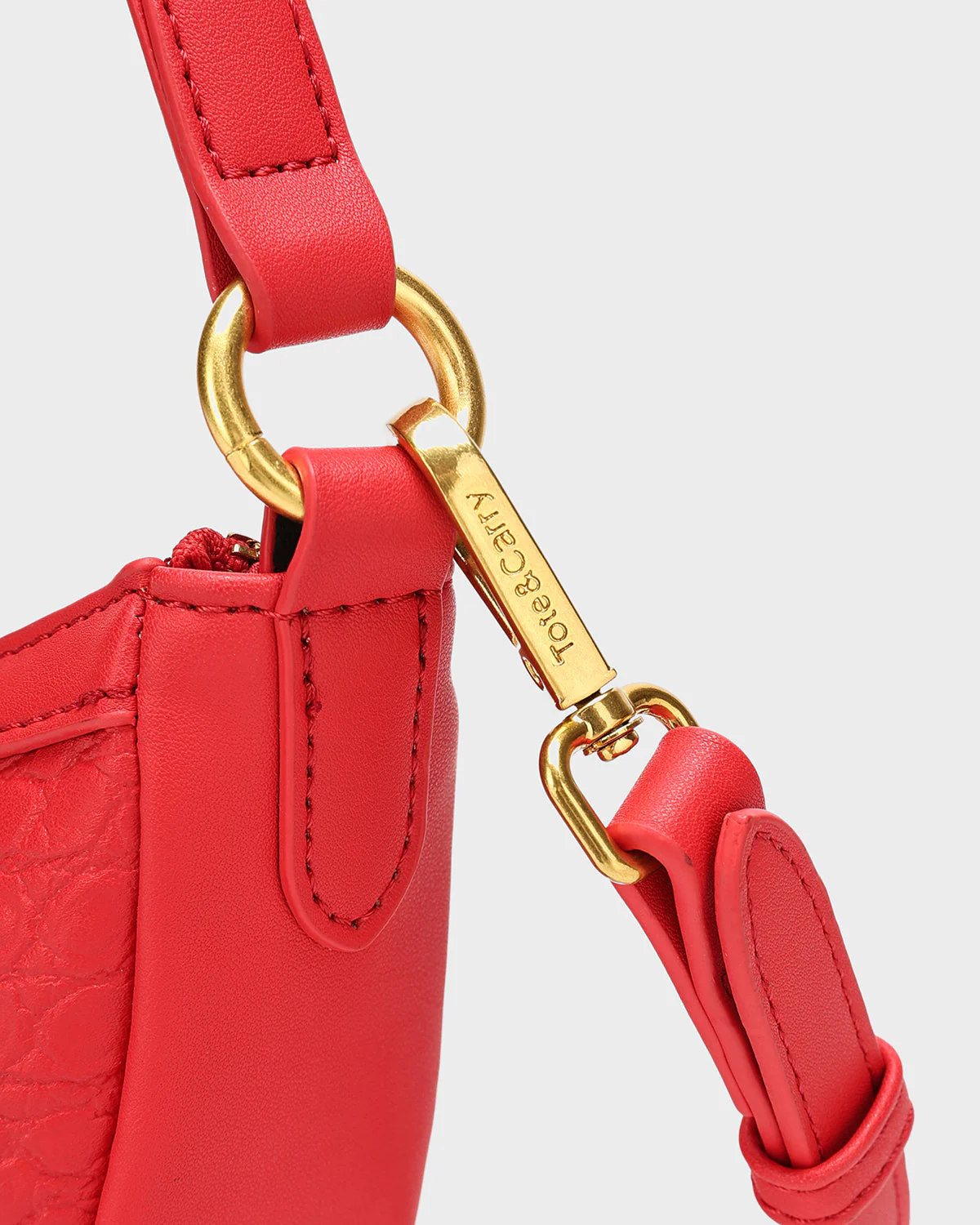 Statement Cutie Shoulder Purse in Red - Image 9