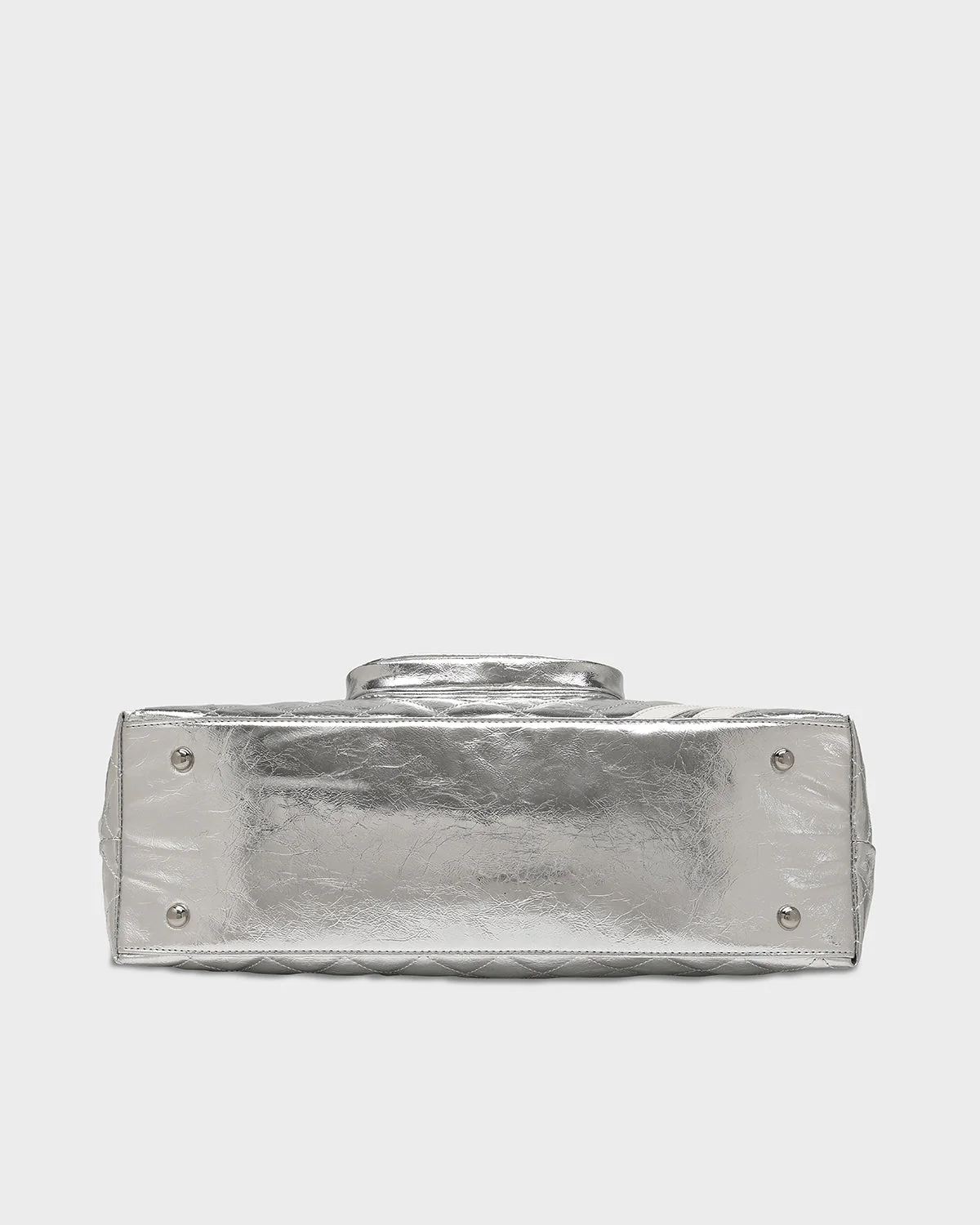 Diamond Chic Tote Bag in Silver - Image 7