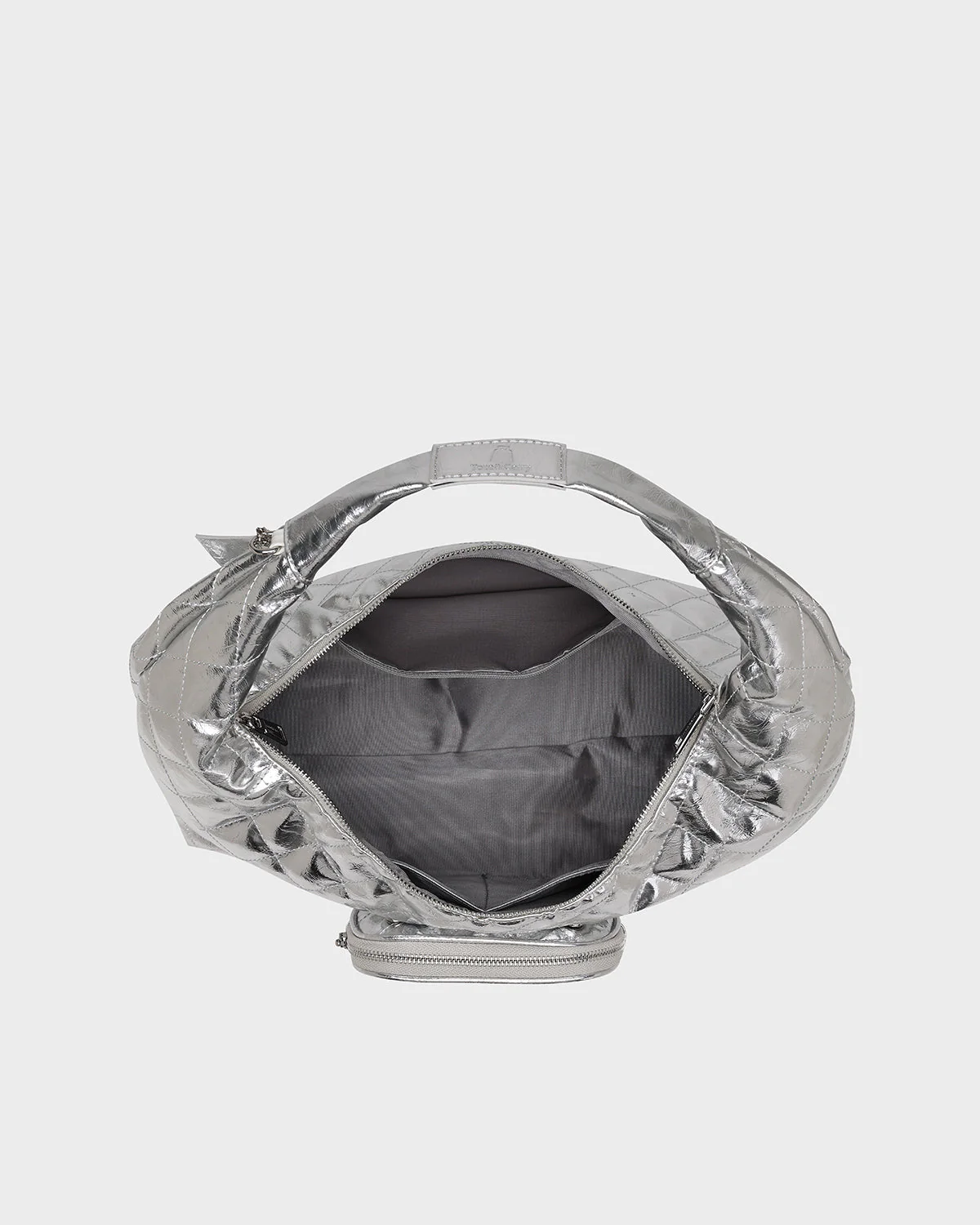 Diamond Chic Tote Bag in Silver - Image 8