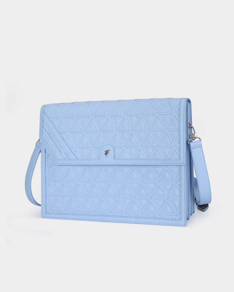 First Class CEO Briefcase in Baby Blue - Image 3