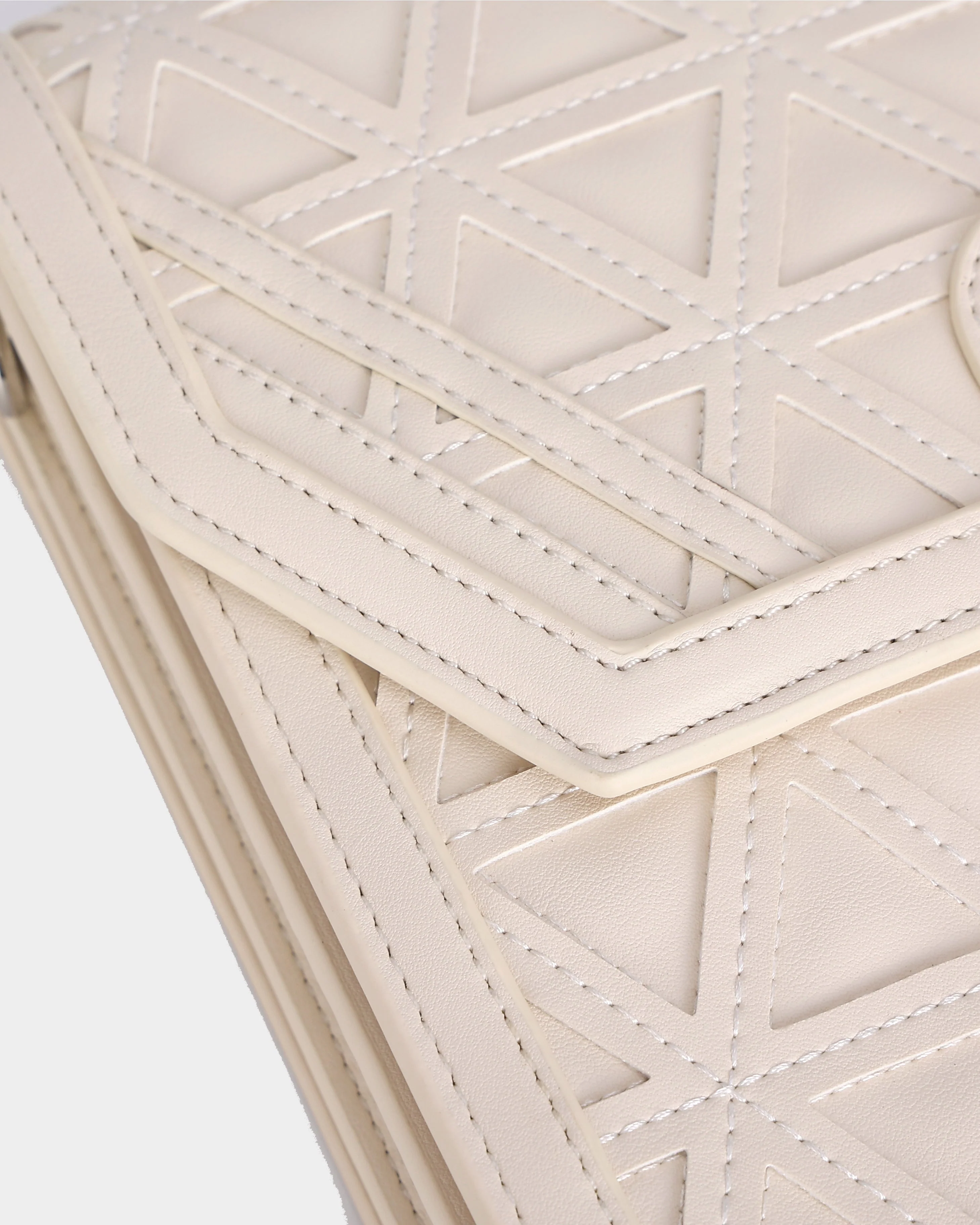 First Class Mini Crossbody Bag in Cream White - Image 9