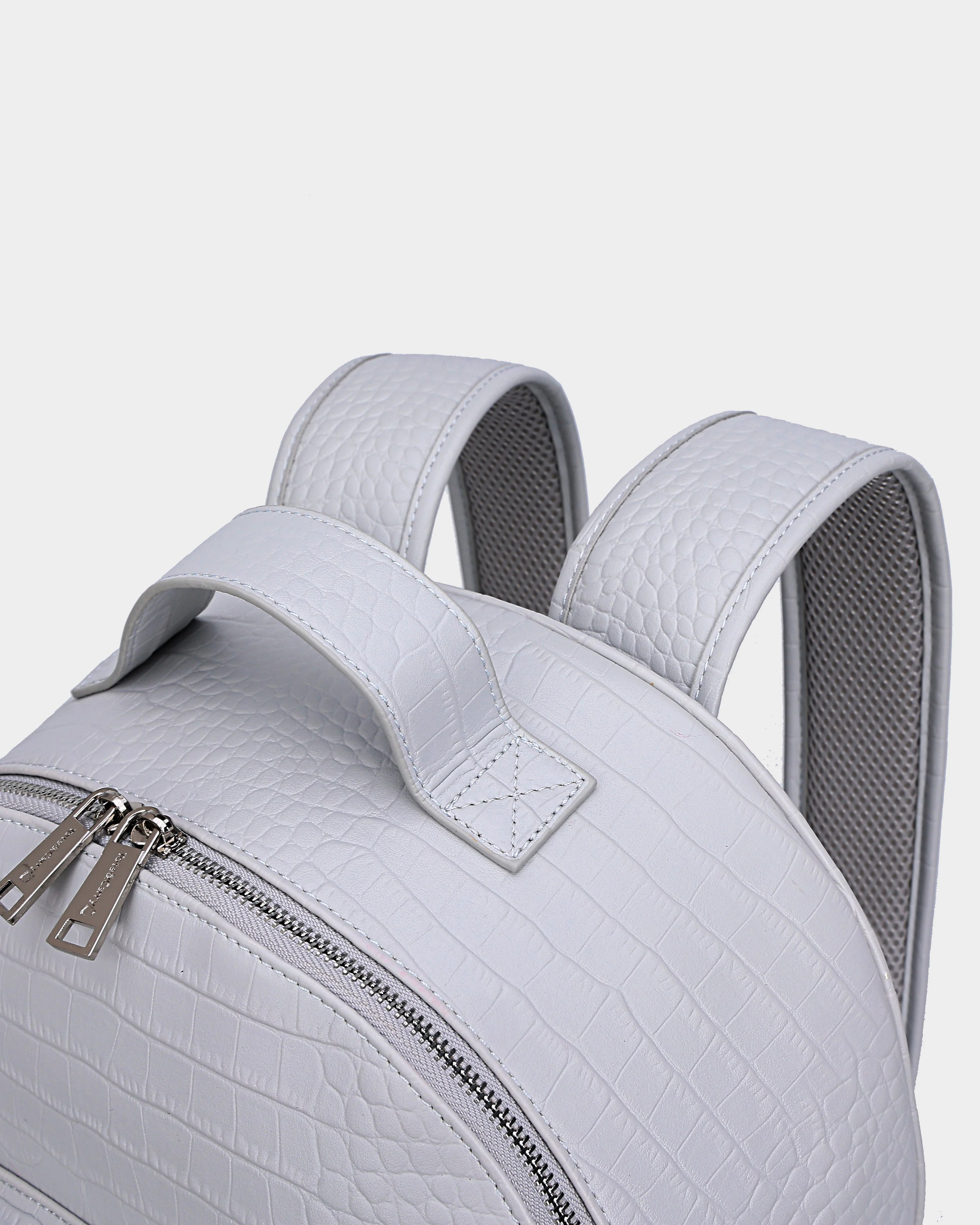 Leather Classic Backpack in Grey - Image 7