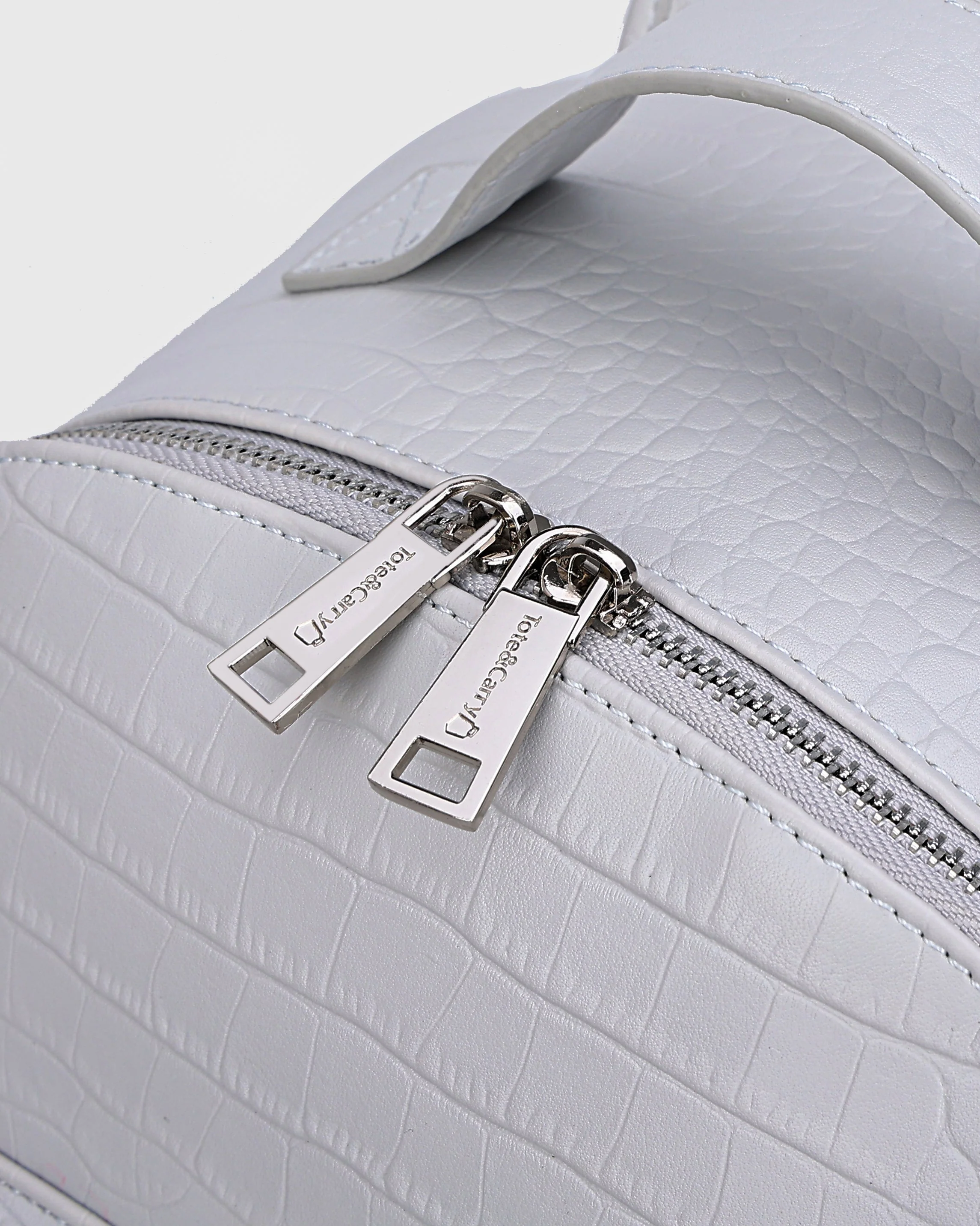 Leather Classic Backpack in Grey - Image 8