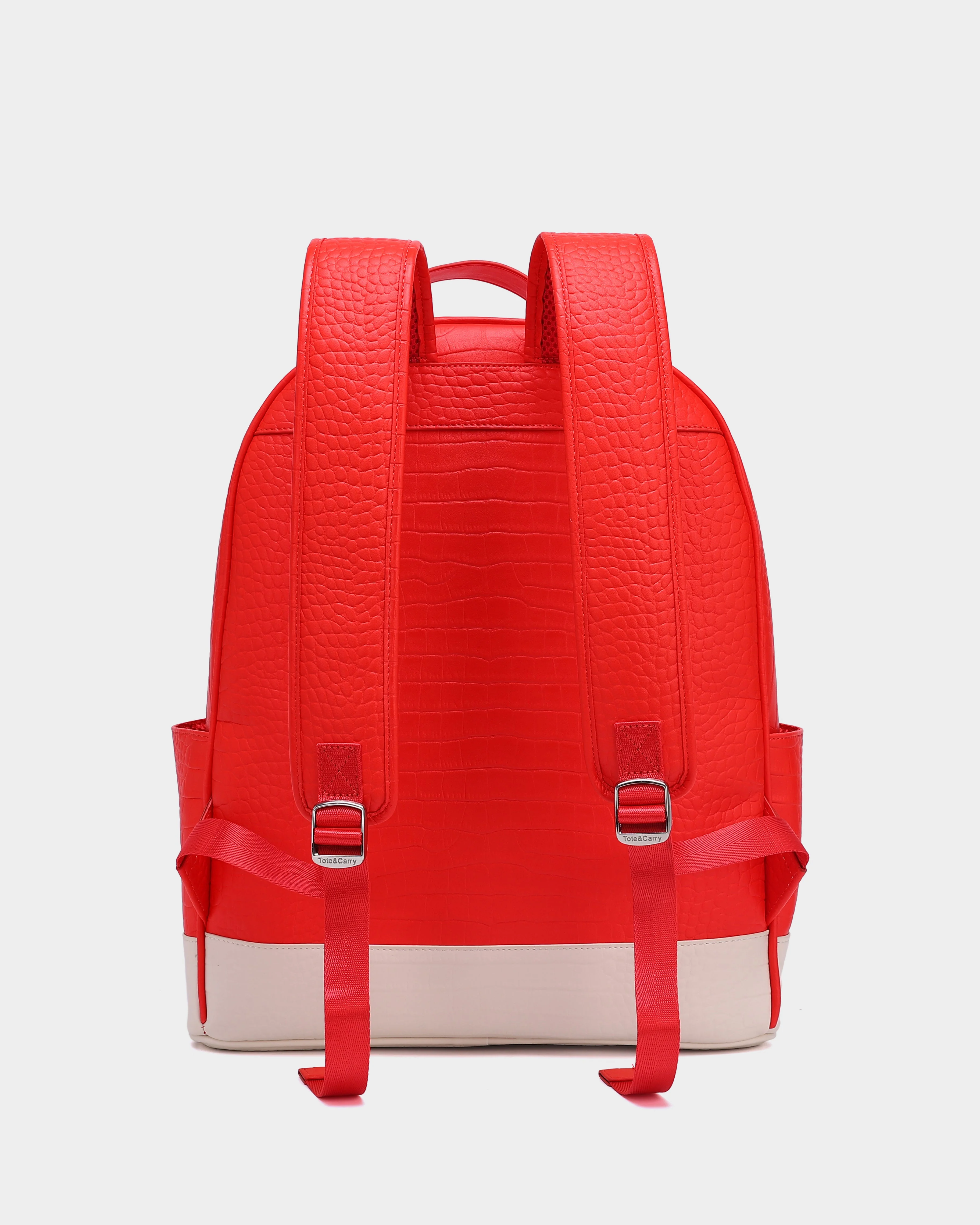 Leather Classic Backpack in Red - Image 4