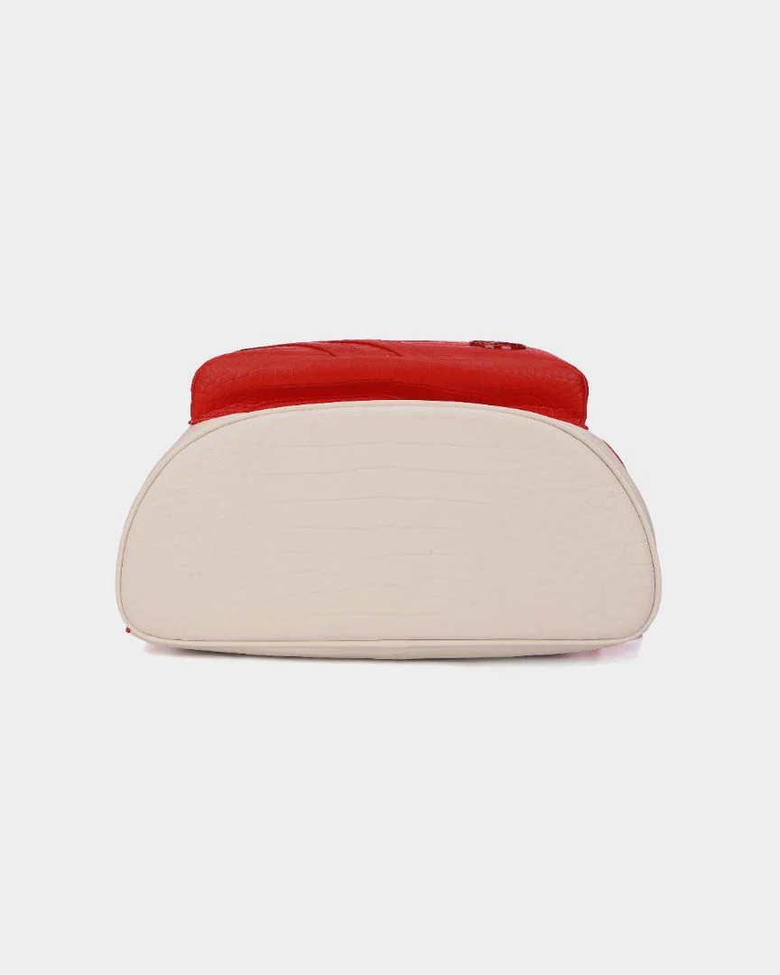 Leather Classic Backpack in Red - Image 5