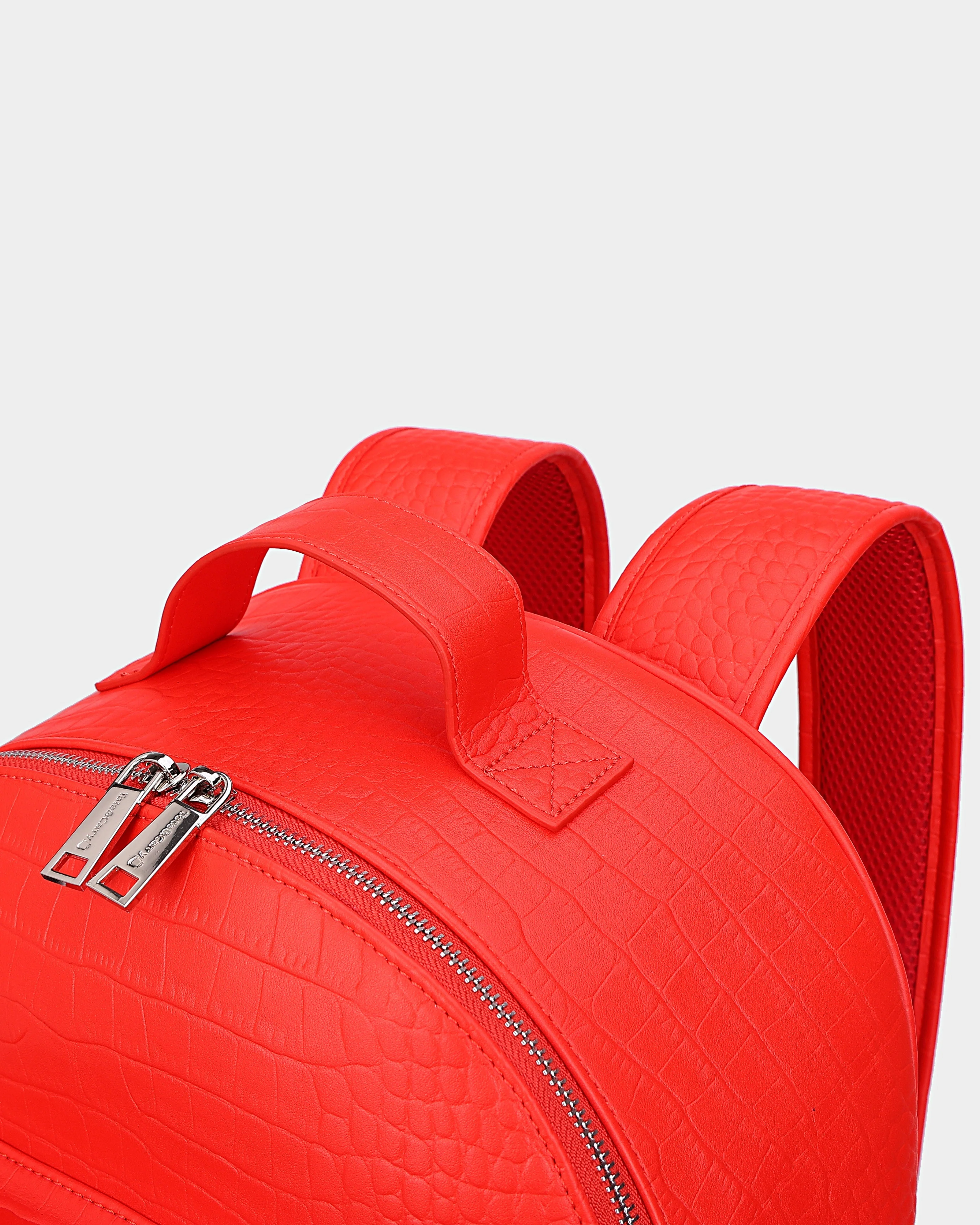 Leather Classic Backpack in Red - Image 7
