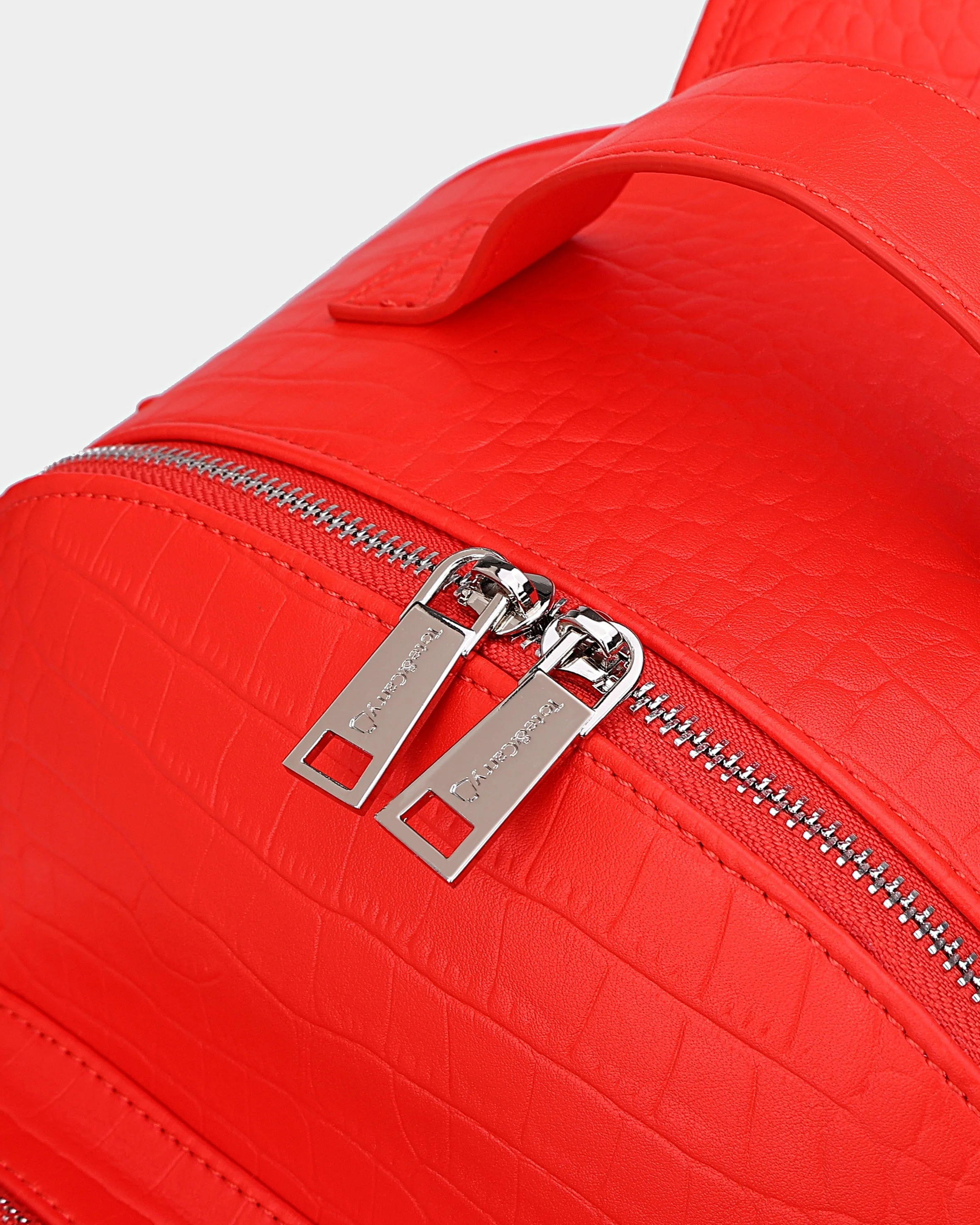 Leather Classic Backpack in Red - Image 8