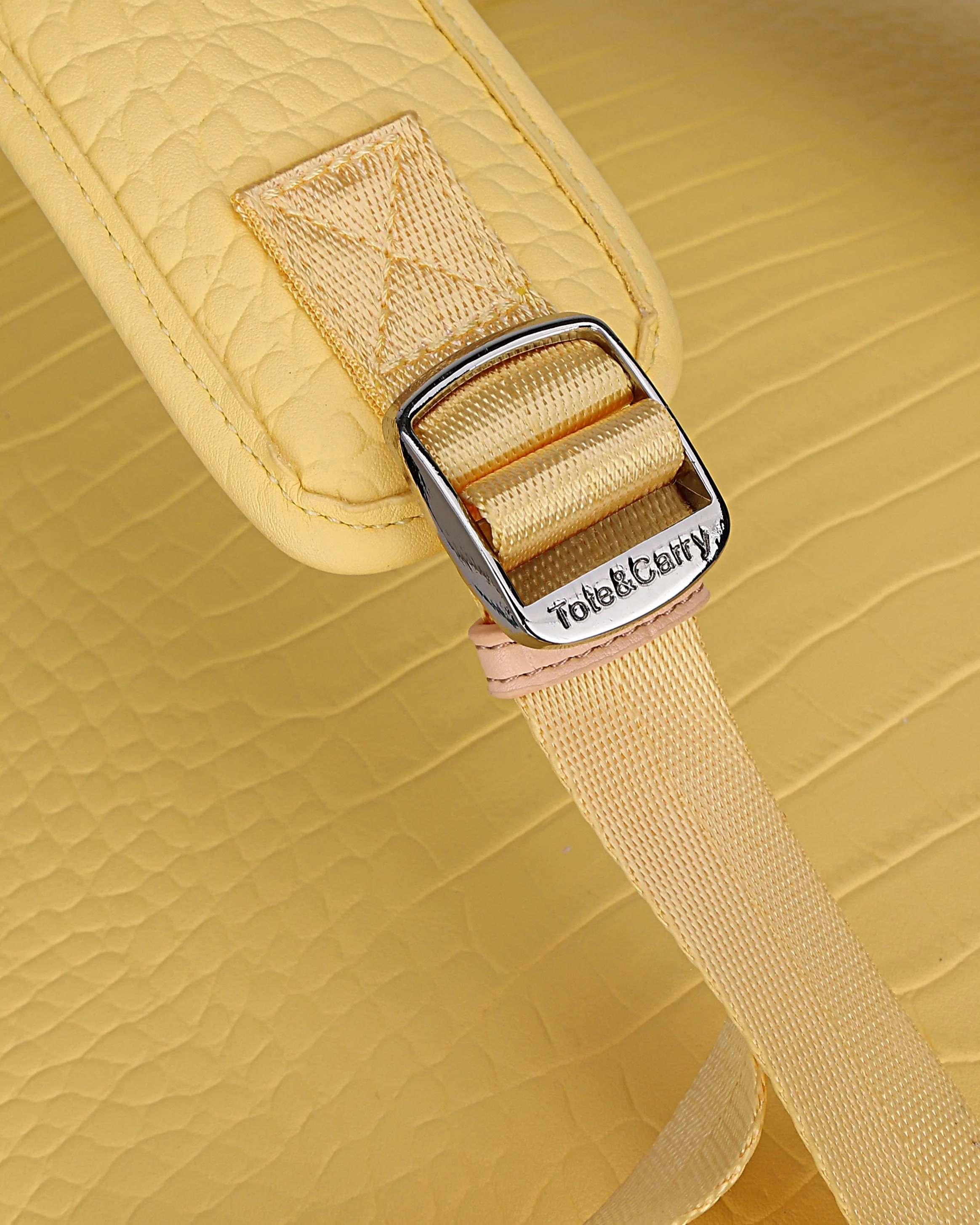 Leather Classic Backpack in Yellow - Image 10