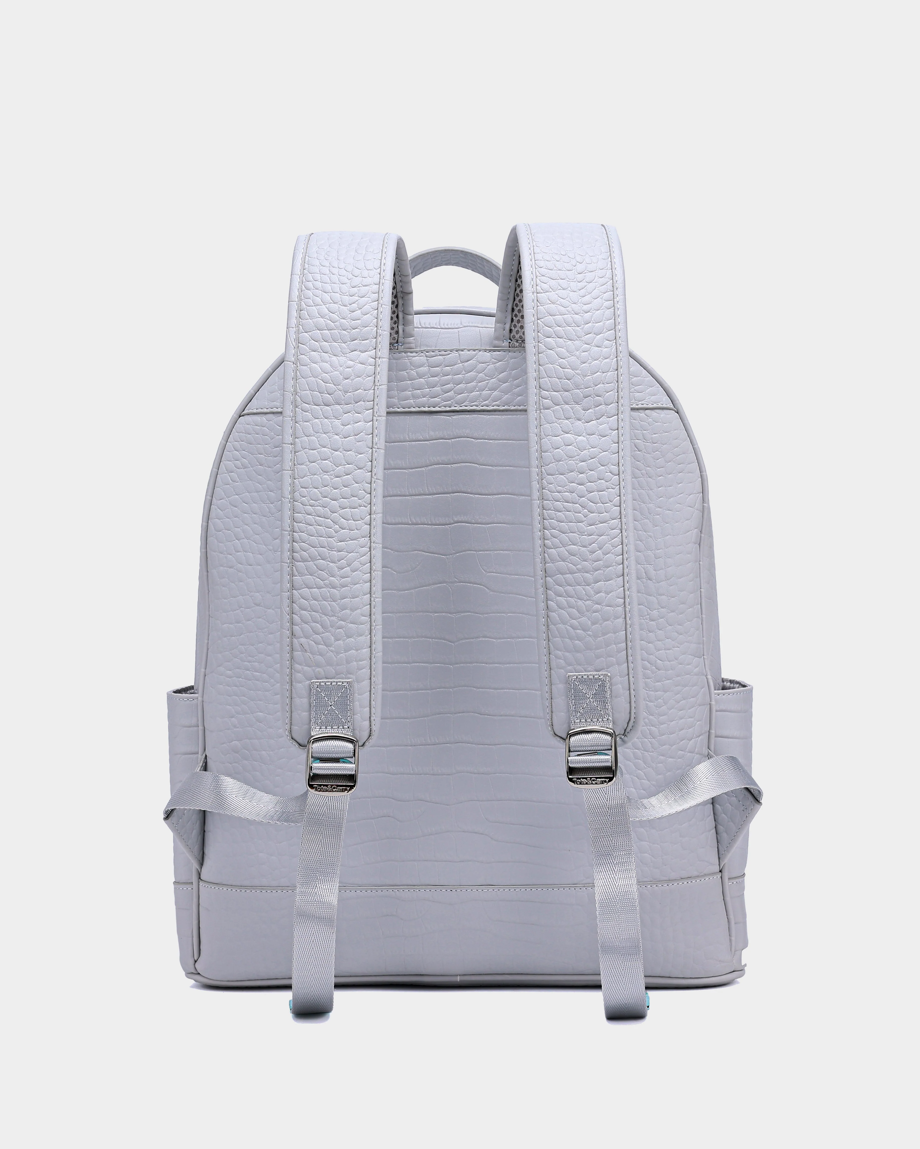 Leather Classic Backpack in Grey - Image 4