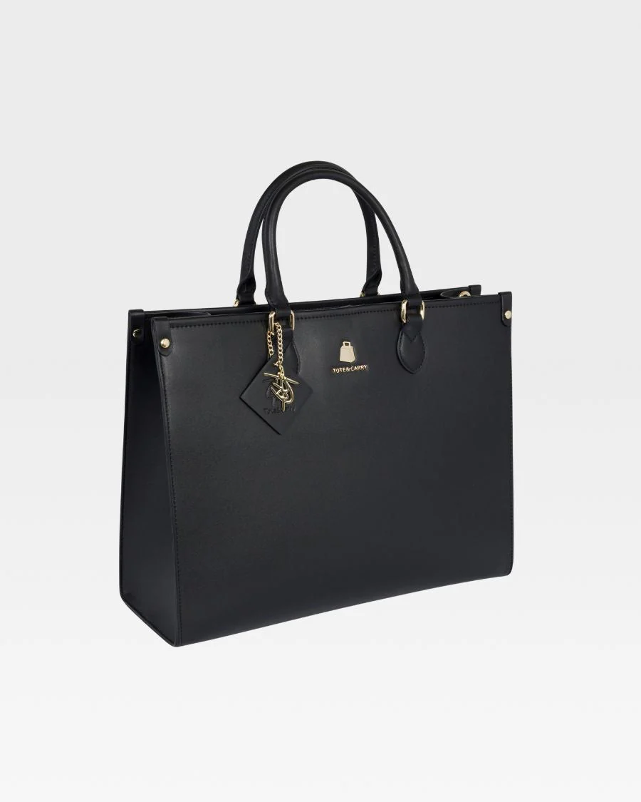 Lisse Mini Tote Bag in Black - Image 15