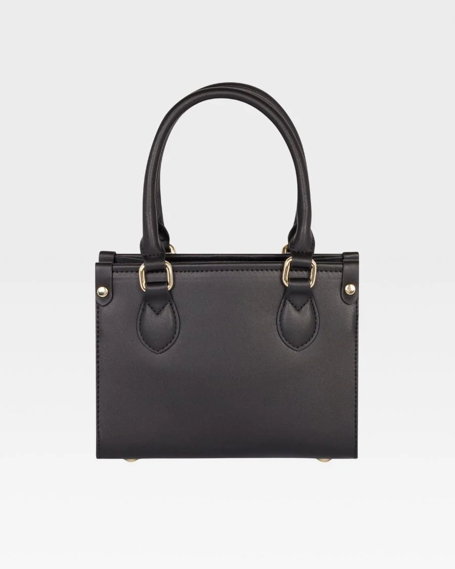 Lisse Mini Tote Bag in Black - Image 4