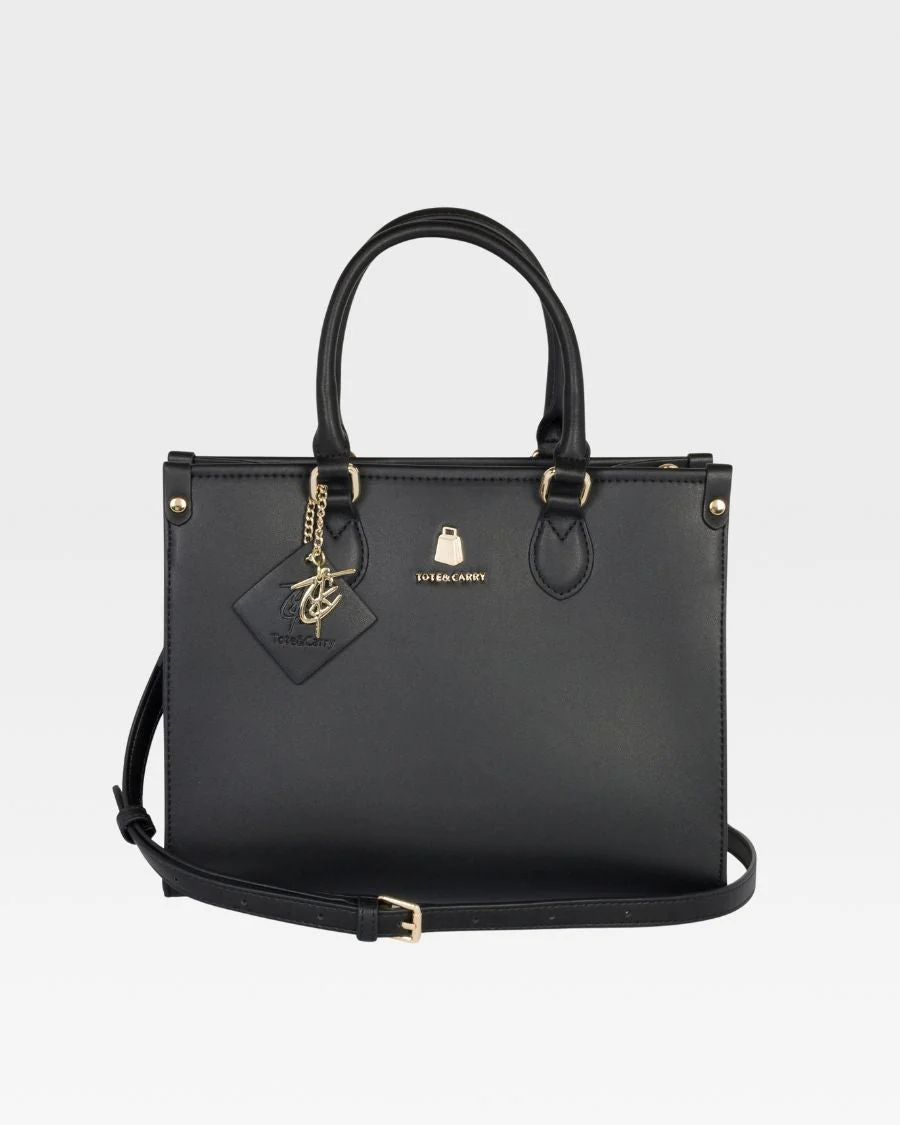 Lisse Mini Tote Bag in Black - Image 7