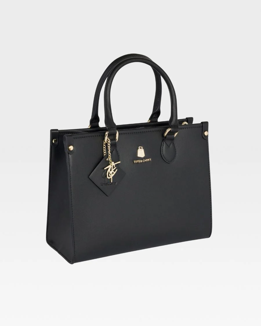 Lisse Mini Tote Bag in Black - Image 9