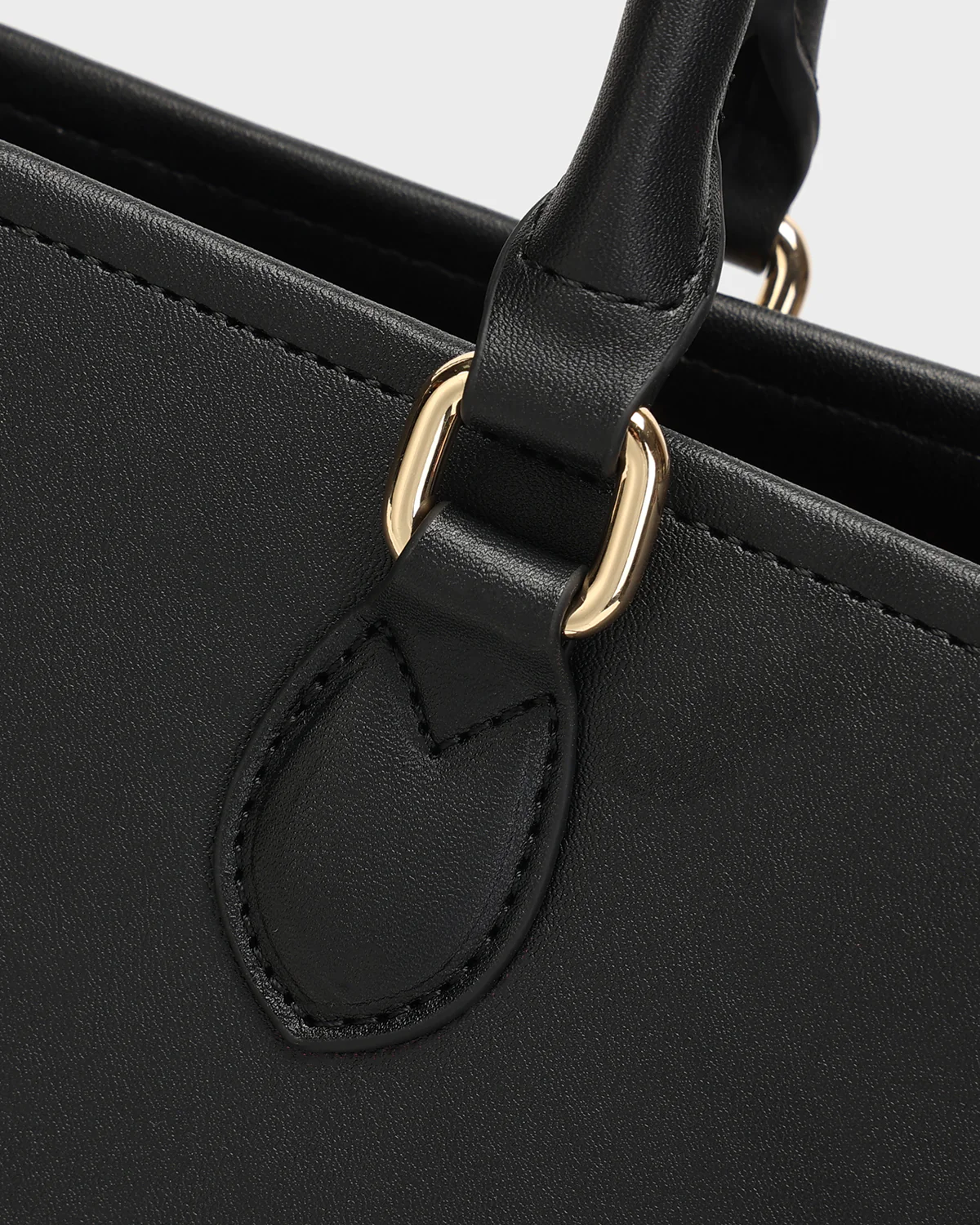 Lisse Mini Tote Bag in Black & Red - Image 21