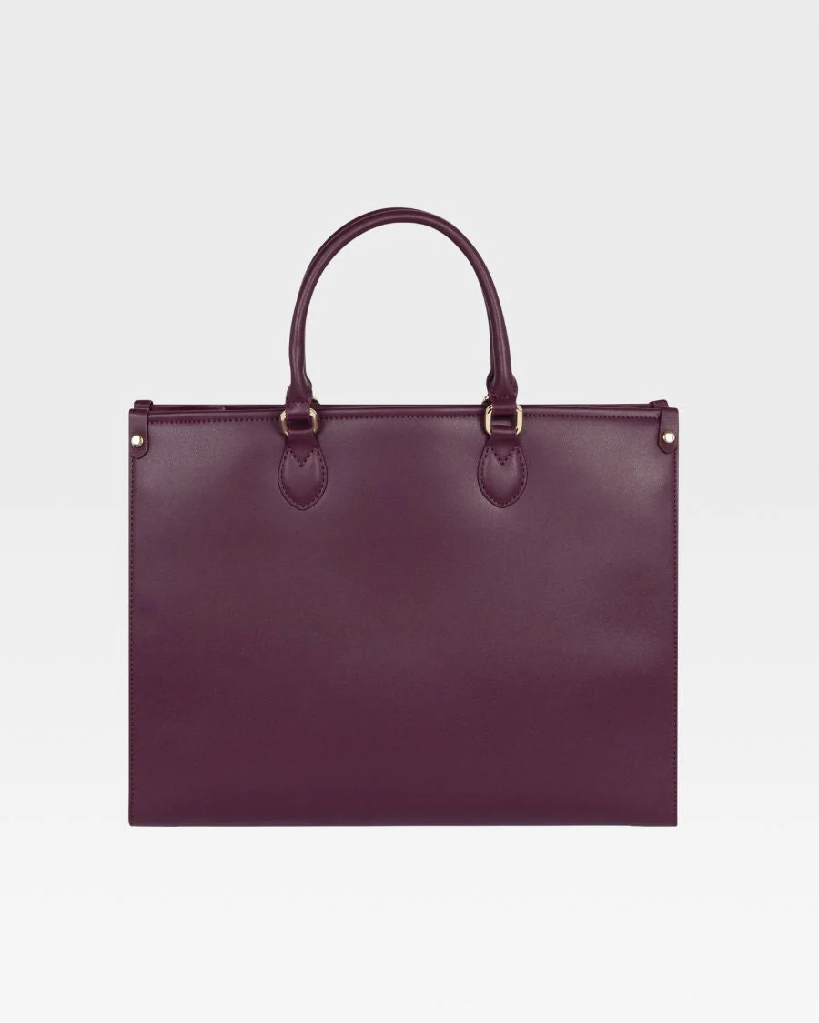 Lisse Mini Tote Bag in Burgundy - Image 6