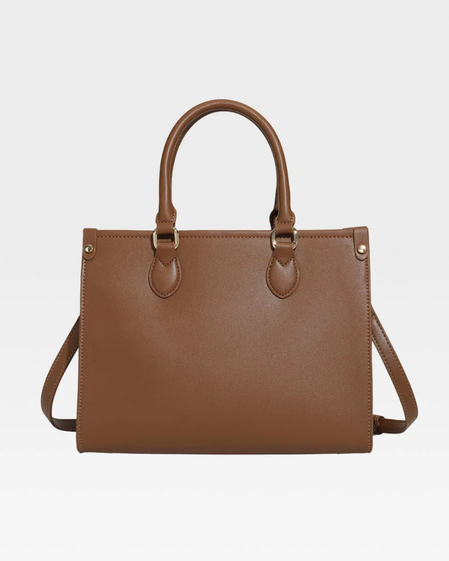 Lisse Mini Tote Bag in Coffee - Image 5