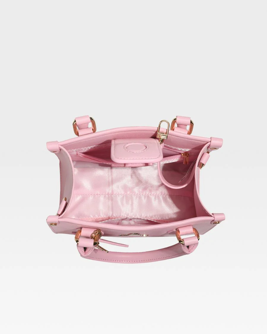 Lisse Mini Tote Bag in Bubble Gum - Image 10