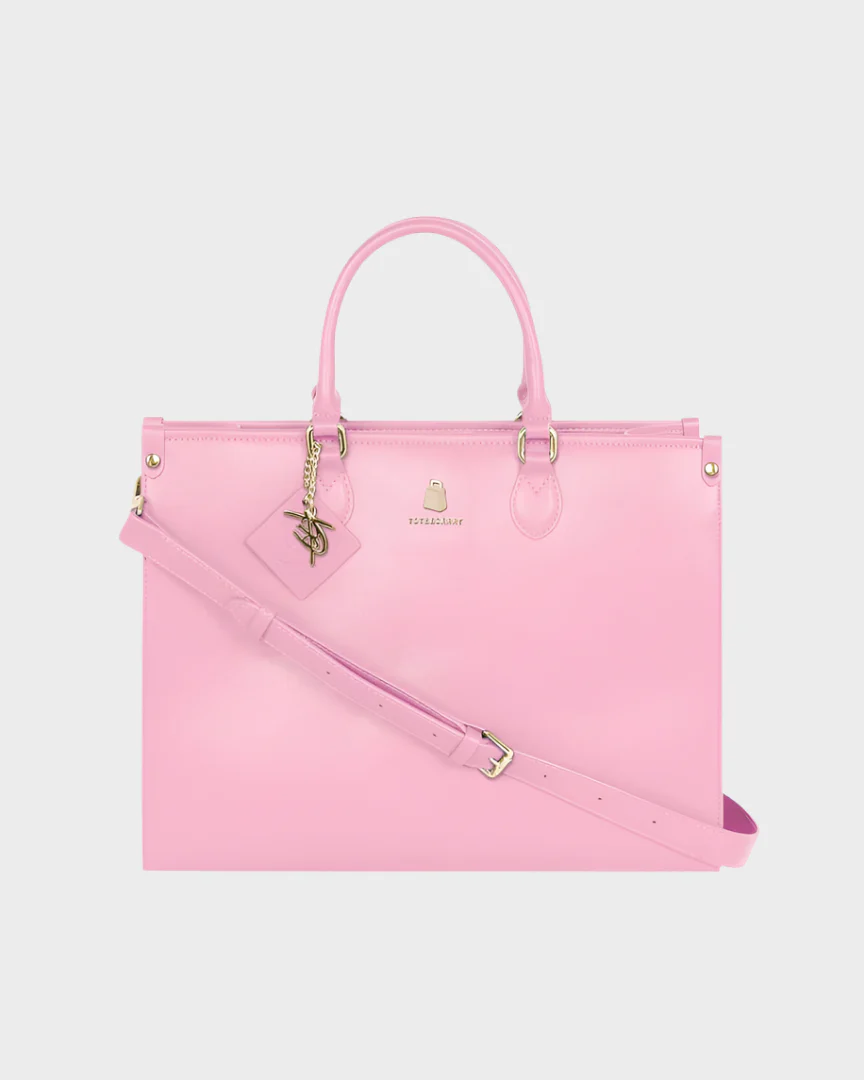 Lisse Mini Tote Bag in Bubble Gum - Image 11