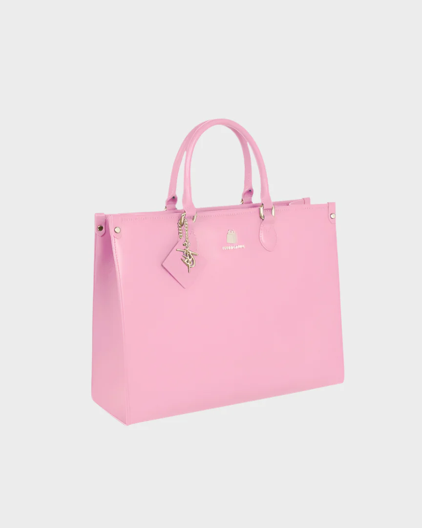 Lisse Mini Tote Bag in Bubble Gum - Image 14