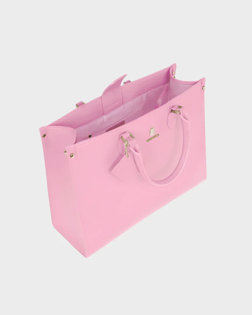Lisse Mini Tote Bag in Bubble Gum - Image 15
