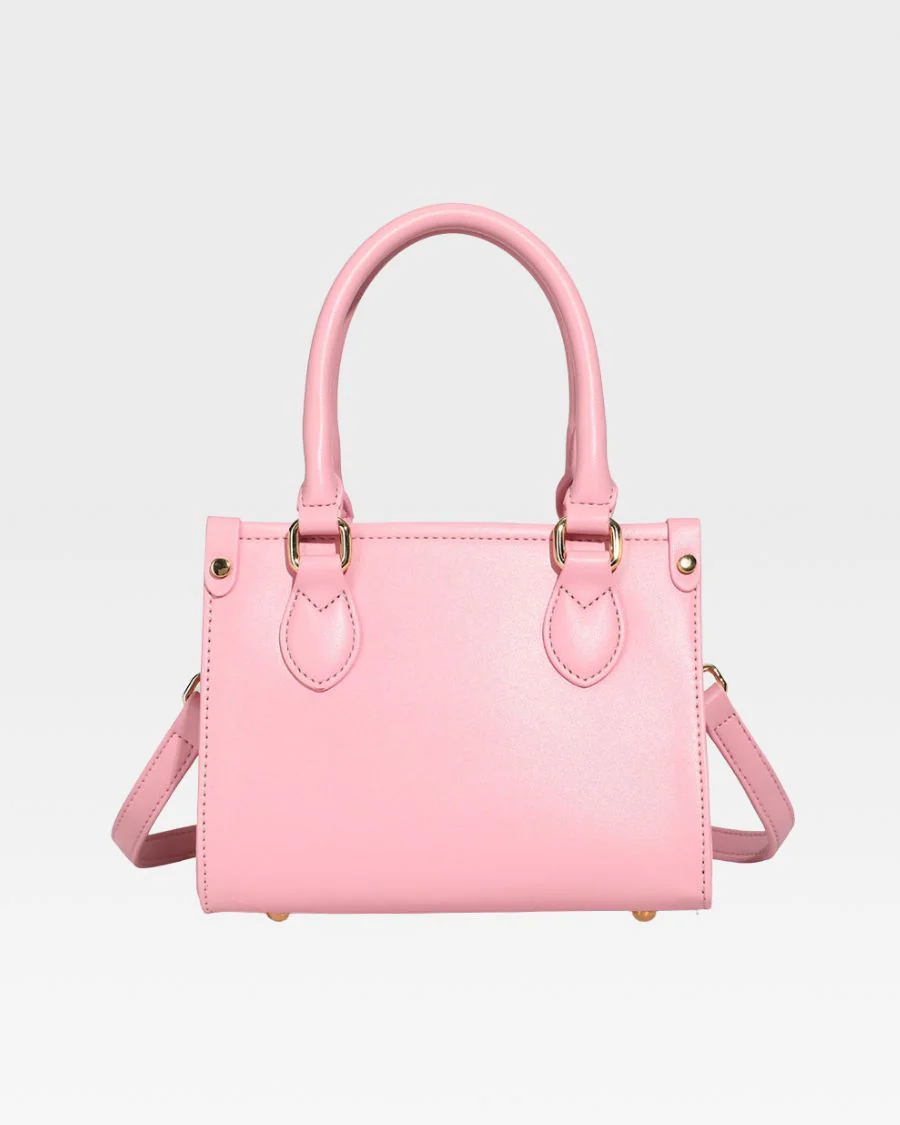 Lisse Mini Tote Bag in Bubble Gum - Image 4
