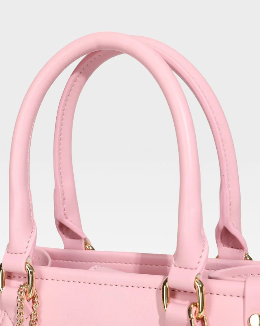 Lisse Mini Tote Bag in Bubble Gum - Image 7