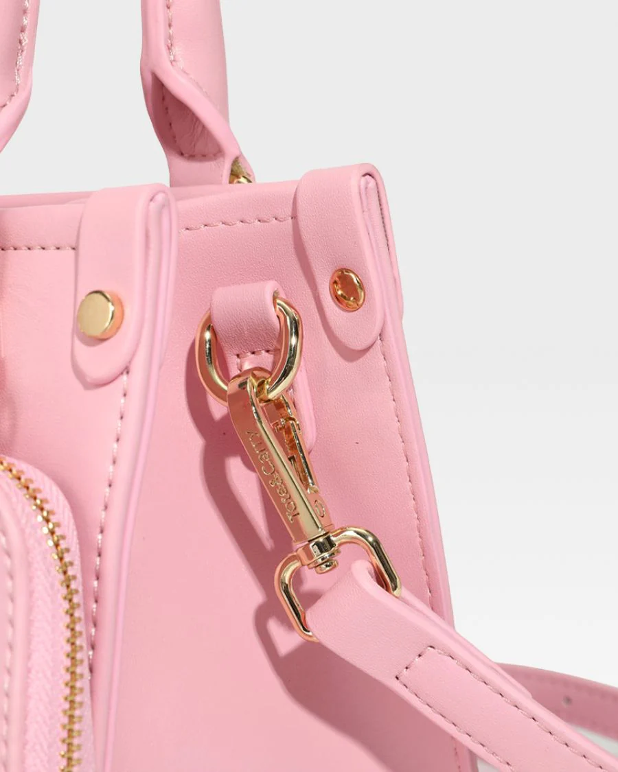 Lisse Mini Tote Bag in Bubble Gum - Image 9