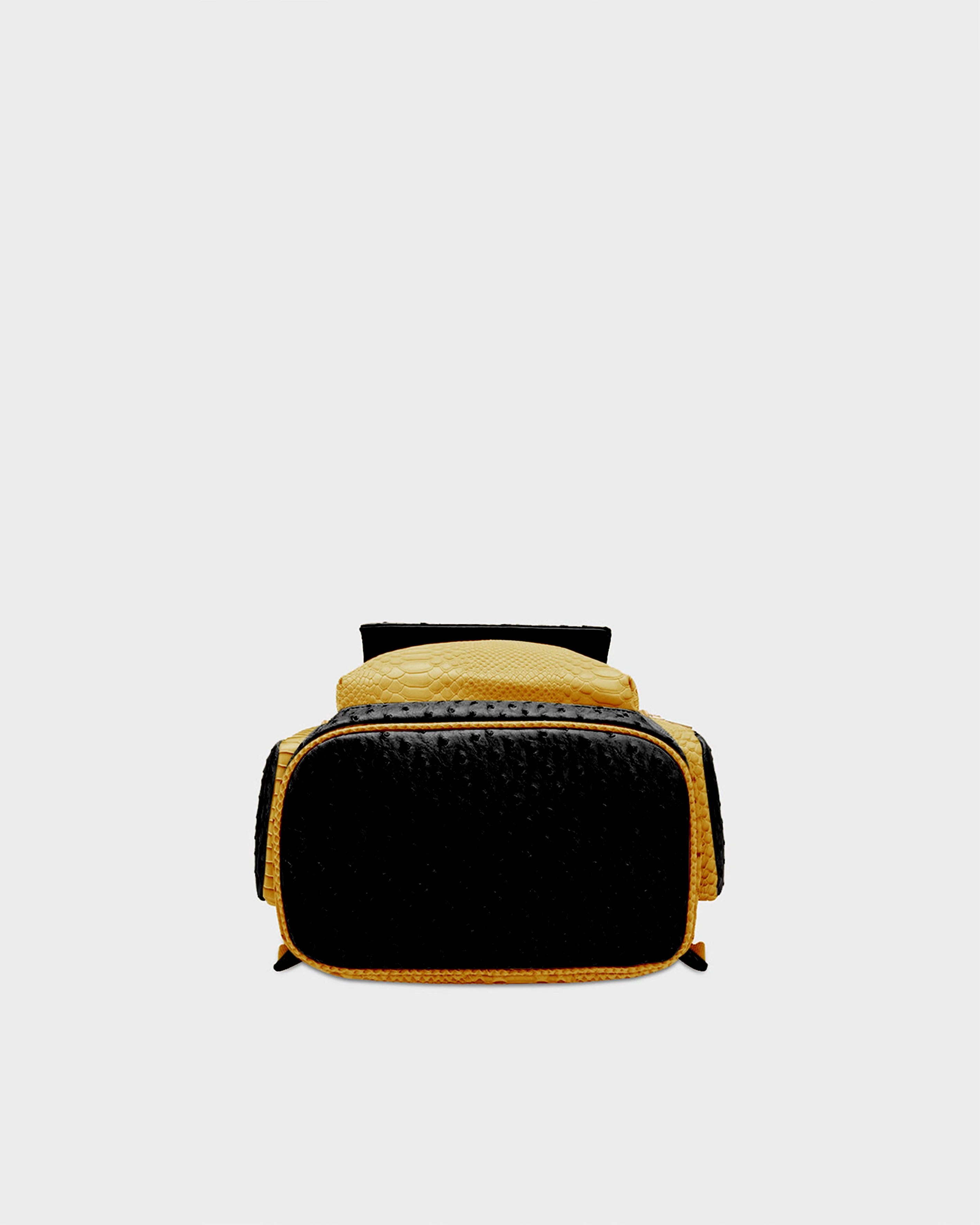 Journey Multi-Pocket Backpack in Black & Yellow - Image 3