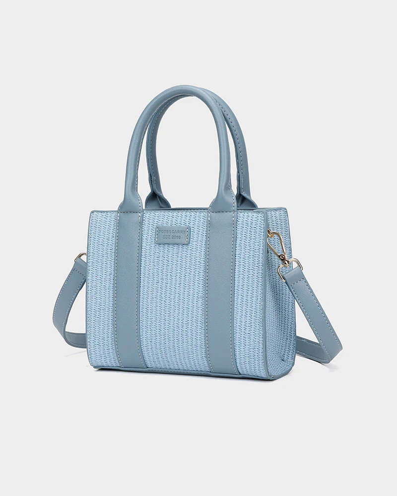 Pebble Mini Tote Bag in Blue - Image 3