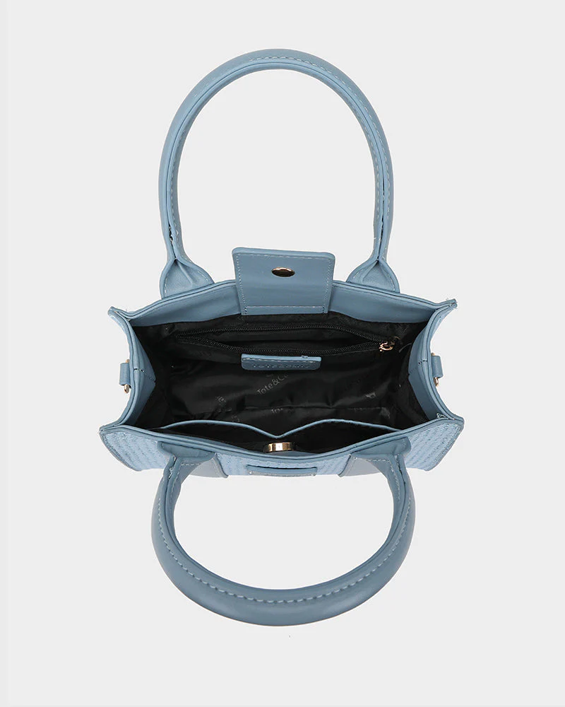 Pebble Mini Tote Bag in Blue - Image 5