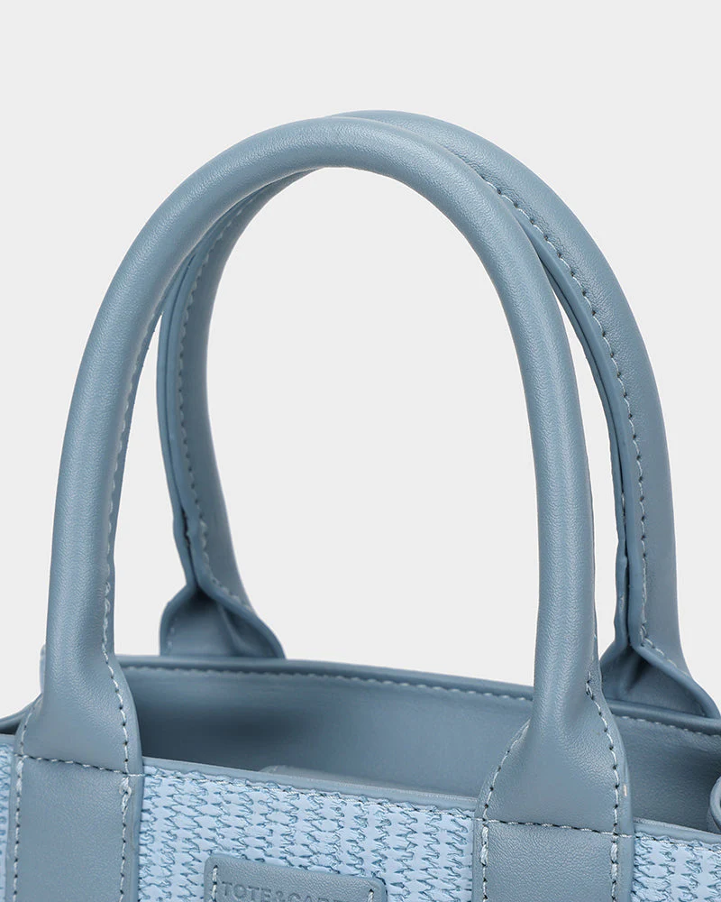 Pebble Mini Tote Bag in Blue - Image 7