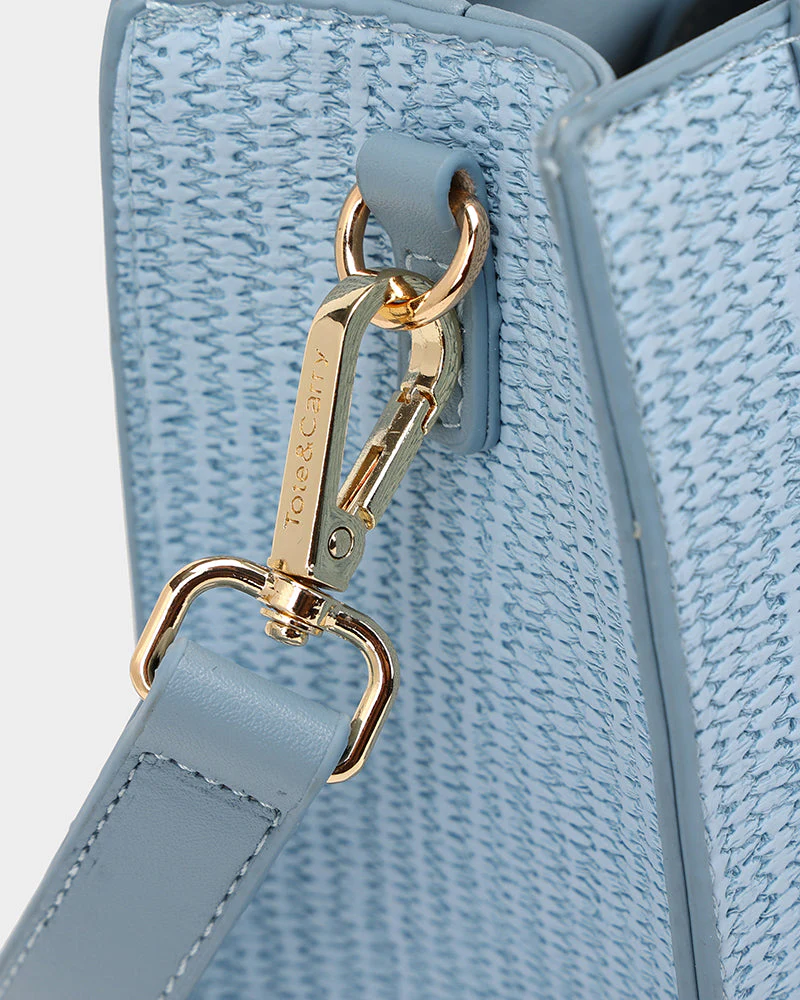 Pebble Mini Tote Bag in Blue - Image 8