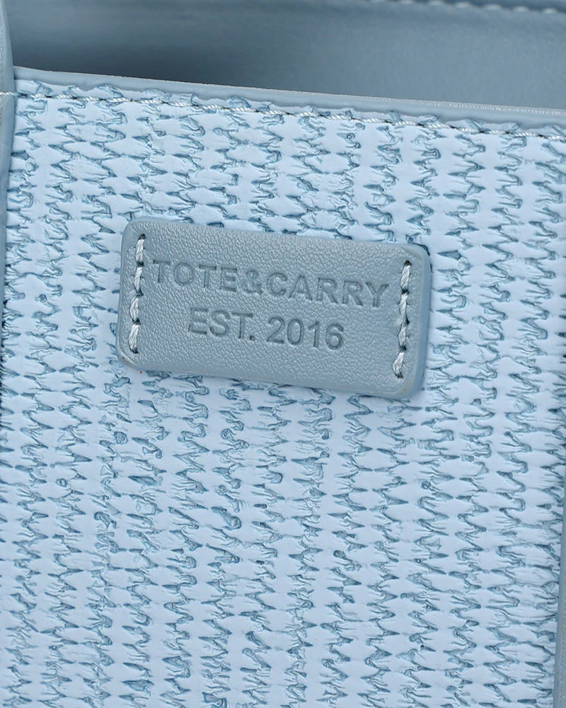 Pebble Mini Tote Bag in Blue - Image 9