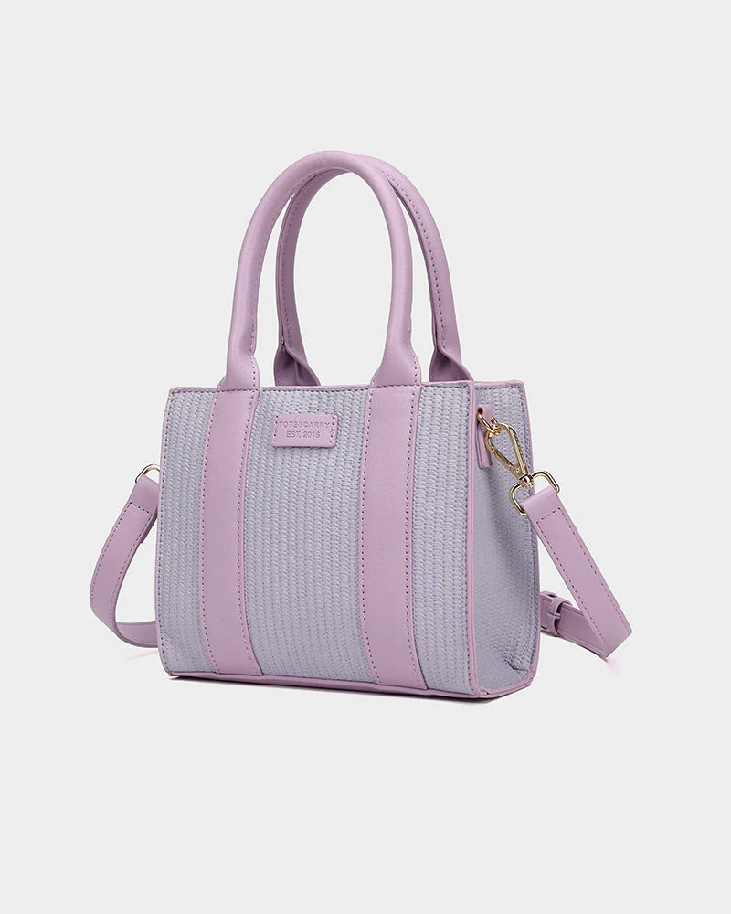 Pebble Mini Tote Bag in Purple - Image 3