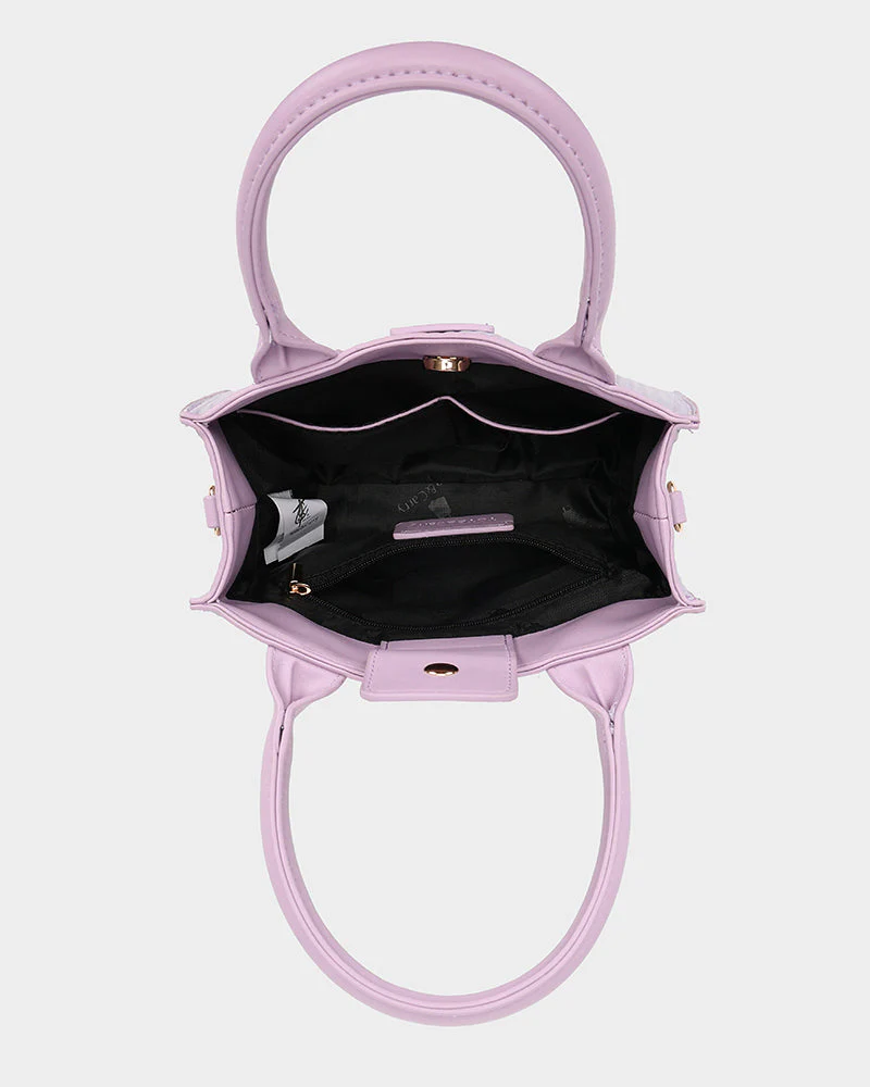 Pebble Mini Tote Bag in Purple - Image 6