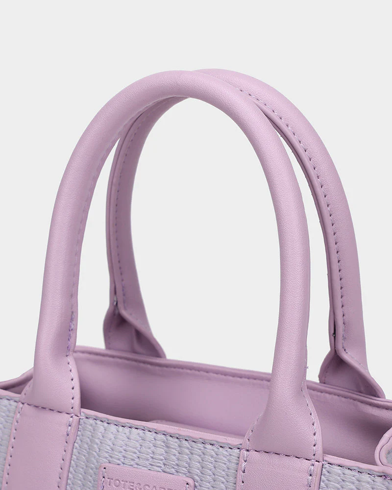 Pebble Mini Tote Bag in Purple - Image 7