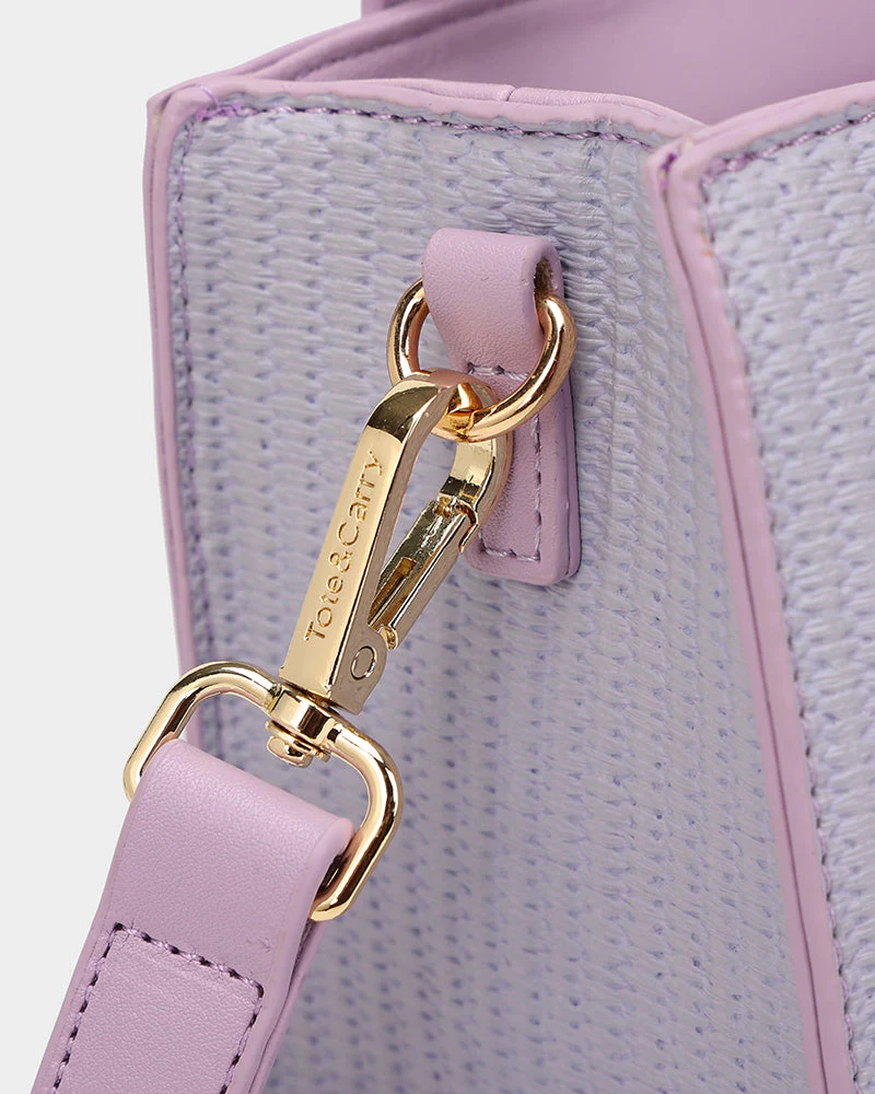 Pebble Mini Tote Bag in Purple - Image 8