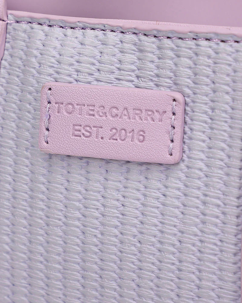 Pebble Mini Tote Bag in Purple - Image 9