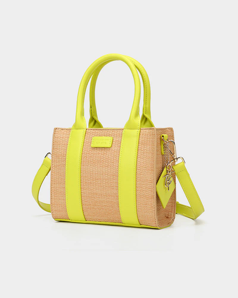 Pebble Mini Tote Bag in Yellow - Image 3