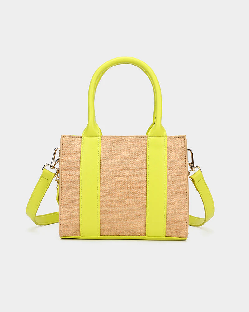 Pebble Mini Tote Bag in Yellow - Image 4