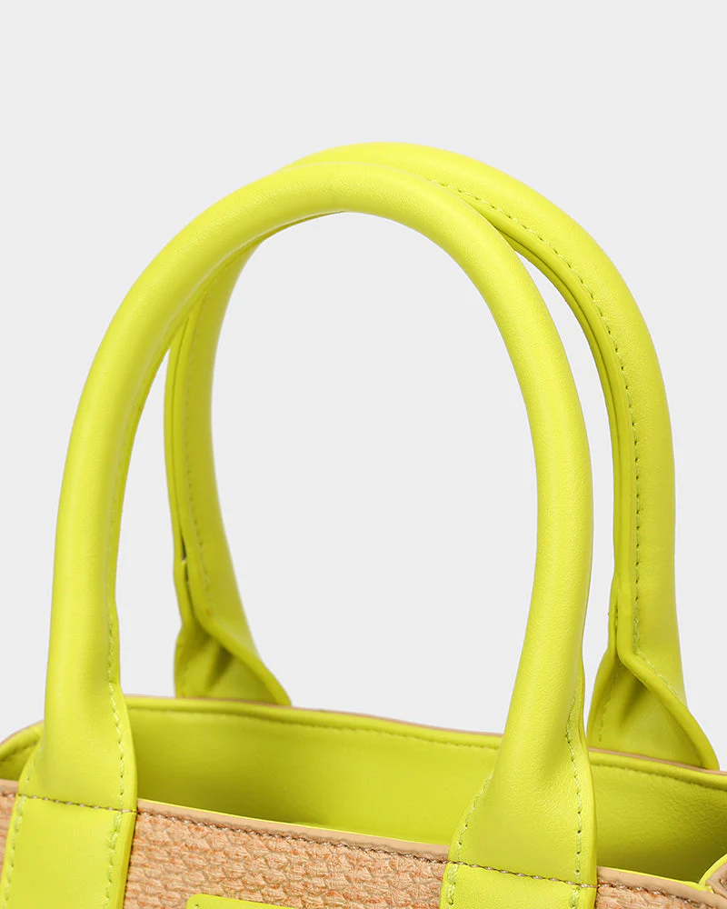 Pebble Mini Tote Bag in Yellow - Image 7