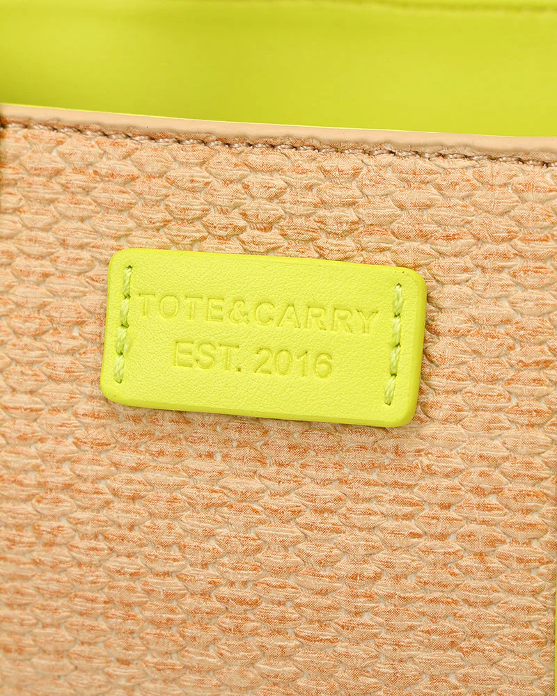 Pebble Mini Tote Bag in Yellow - Image 9